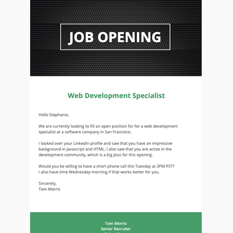 Recruitment Job Opening